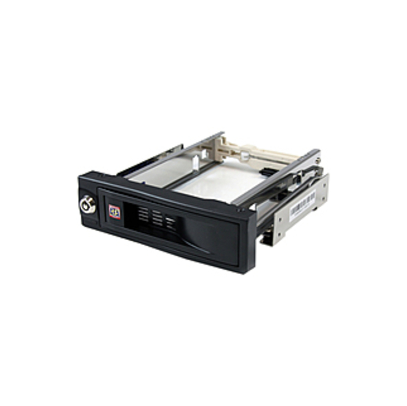 StarTech.com 5.25in Trayless Hot Swap Mobile Rack for 3.5in Hard Drive - 1 x 3.5 - 1/3H Internal Hot-swappable - Internal - Black