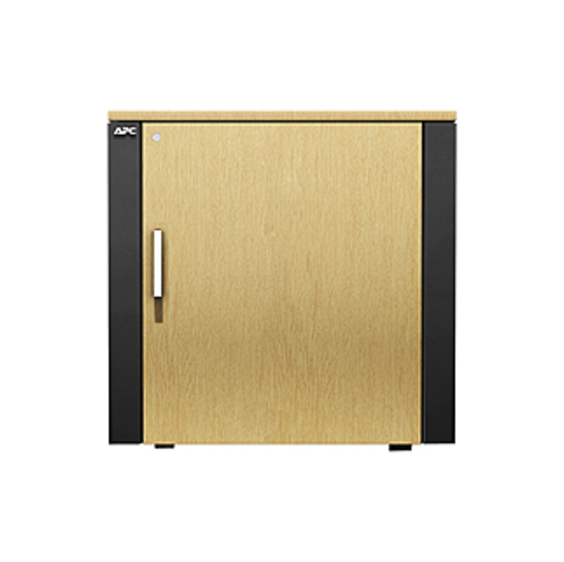 APC by Schneider Electric NetShelter CX Mini Enclosure Rack Cabinet - Gray, Oak