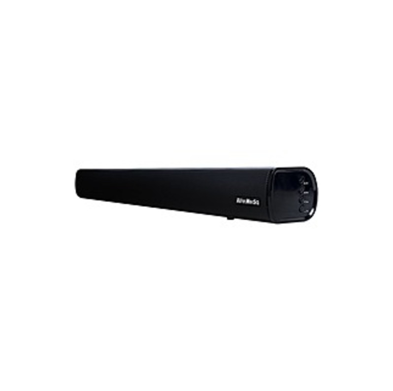 AVerMedia SonicBlast GS331 2.0 Sound Bar Speaker - 40 W RMS - Wireless Speaker(s) - Black, Blue - 35 Hz - 20 kHz - Bluetooth - USB - Equalizer, Wirele