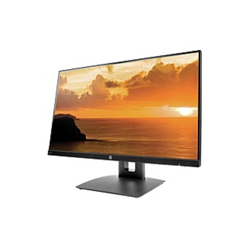 HP VH240a 23.8" WLED LCD Monitor - 16:9 - 5 ms GTG - 1920 x 1080 - 250 Nit - 5,000,000:1 - Full HD - Speakers - HDMI - VGA - 27 W - Black