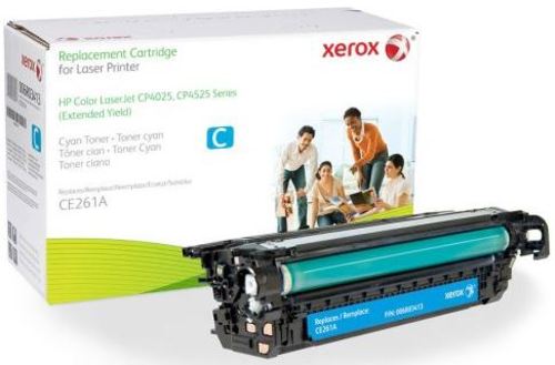 Image of Xerox 006R03413 CE261A Replacement Toner Cartridge for CP4025/4525 Printers - 14500 Pages Yield - Cyan
