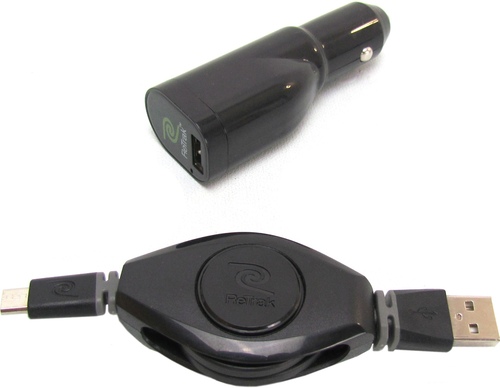 Image of ReTrak Premier ETESCHGC 2-in-1 Car Charger and 2,200 mAh Power Bank - 12 V DC Input Voltage - 5 V DC Output Voltage - USB