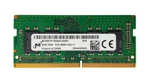 Image of Micron MTA8ATF1G64HZ-2G6D1 8 GB Laptop Memory Module - DDR4 - 2666 MHz - 260 Pin - SO-DIMM