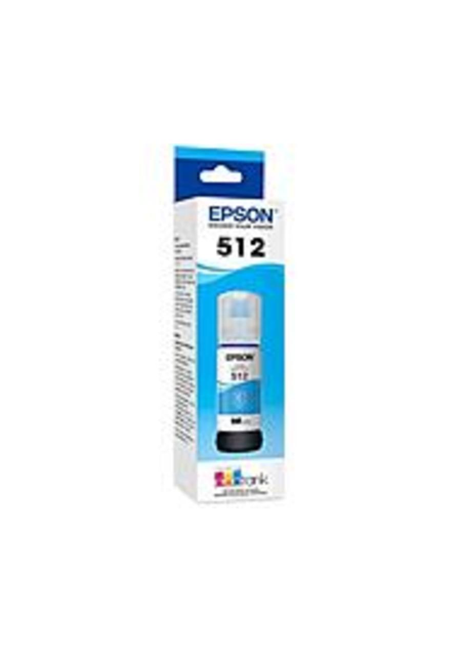 Epson T512220-S, Cyan Ink Bottle - Inkjet - Cyan - 5000 Pages - 2.37 Fl Oz - Standard Yield - 1