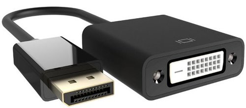Image of Belkin DisplayPort to DVI Adapter, M/F, 1080p - DisplayPort/DVI Video Cable Adapter for Video Device, Computer, Monitor, Projector, HDTV, Notebook, Ta