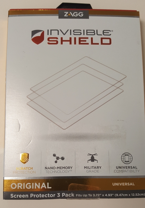 http://www.techforless.com - Zagg UNIPRO3PKS InvisibleSHIELD Screen Protector – 3.72in x 4.93in for Mobile Phones – Clear 17.97 USD