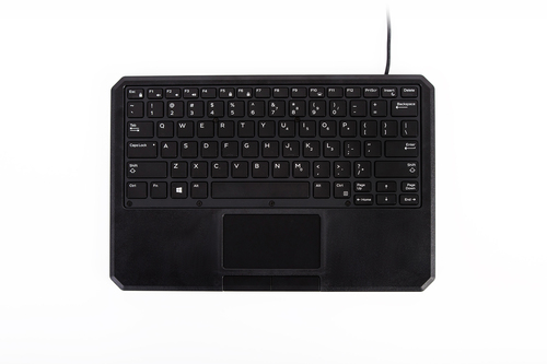 IKey IK-82-SA-USB Stand Alone USB Wired Keyboard - Durable ABS/Polycarbonate - Backlit - QWERTY - Chiclet - 3 Feet - IP65 - Black