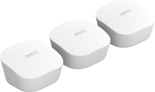 eero 53-023206 Dual-Band Mesh Wi-Fi System - 3-Pack - 550 Mbps - 2.4 GHz - 5.0 GHz - Wi-Fi 5 - RJ-45 - White