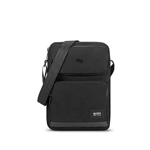Solo UBN210-4 Ludlow Universal Sling Bag for 12.9-Inch Tablets - Polyester - Zipper - Adjustable Shoulder Strap - Black