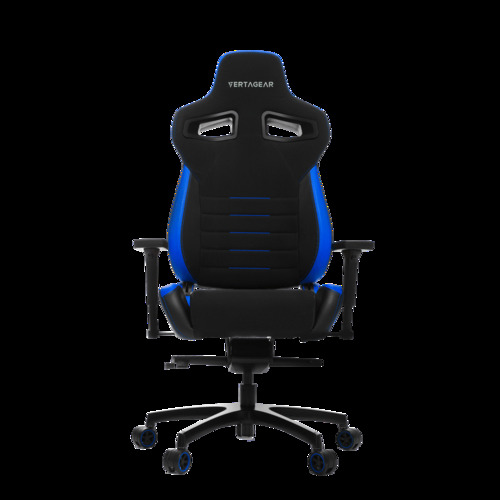 P-Line PL4500 Gaming Chair - 400 lb - Steel Frame - Aluminum Alloy Base - 51.6 - 54.1 inch Height - Black and Blue - Vertagear VG-PL4500_AL