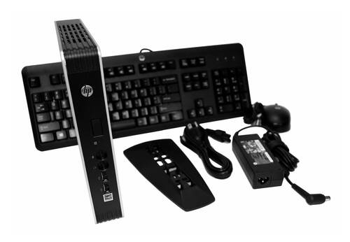 Image of HP C5Z05UP T610 Flexible Thin Client - AMD Dual-Core T56N APU - 1.65 GHz - 16GB - 4 GB RAM - ThinPro OS
