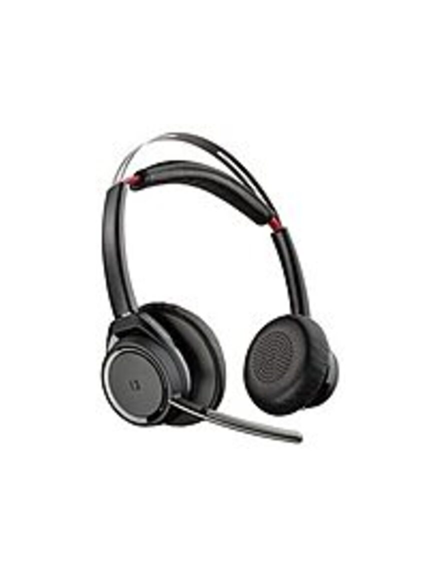 Plantronics 202652-104 B825-M Voyager Focus UC Headset - Stereo - Wireless - Bluetooth - Over-the-head - Binaural - Supra-aural - Black - No Stand
