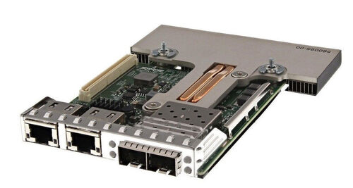 Image of Dell NWMNX Broadcom 57412 4-Port Daughter Card for PowerEdge - 10 GB SFP+ - 1 GB RJ45 - PCIe - 1/10 GB