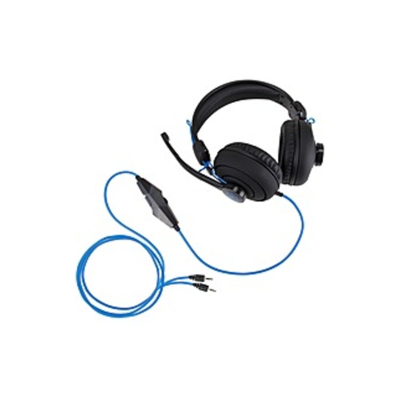 Enhance ENGXH30100BKEW Headset - Stereo - Mini-phone (3.5mm) - Wired - 20 Hz - 20 MHz - Over-the-head - Binaural - Circumaural - 8.66 Ft Cable - Noise