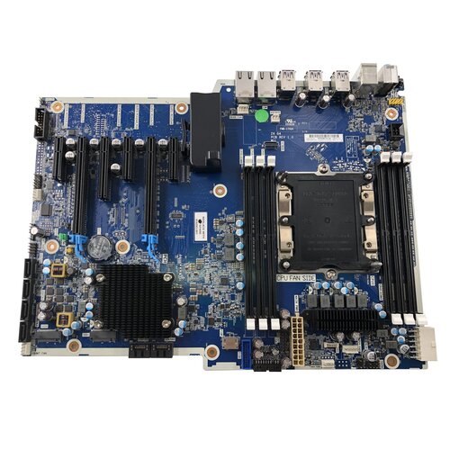 Image of HP 914283-001 OEM System Board for Z6 G4 Workstation - Intel X79 - DDR3 DIMM - SATA - Ethernet - HDMI - USB