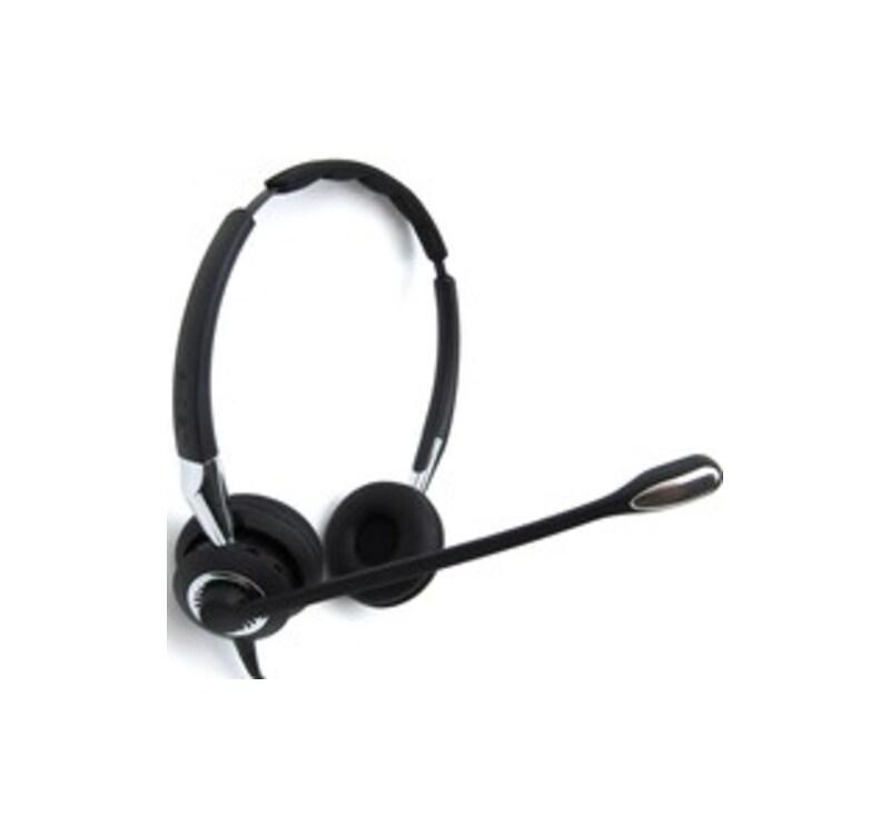 BIZ 2400 II QD Duo NC Headset - On-Ear - Wired - Quick Disconnect - Breath-resistant - Black - Jabra GSA2409-820-205