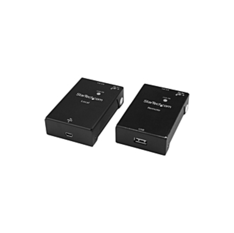 StarTech.com USB 2.0 Extender Kit over Cat5e/Cat6 Cable (RJ45) - Up to 165ft (50m) - USB Port over Ethernet Cable - Powered - 480Mbps - USB extender k