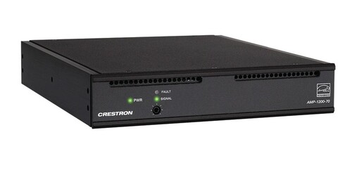 Image of Crestron AMP-1200-70 Single-Channel Modular Power Amplifier - 200W - 70V - 200 Hz to 20 kHz - ENERGY STAR - Black