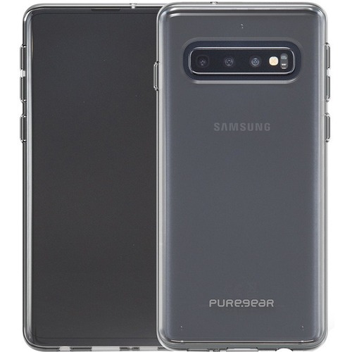 PureGear Slim Shell Case For Samsung Galaxy S10 - For Samsung Smartphone - Clear - Wear Resistant, Tear Resistant - Polycarbonate, Rubber