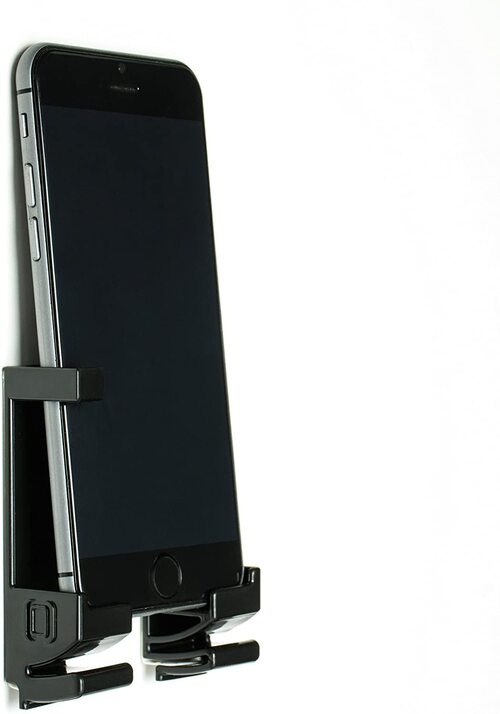 Dockem 20003-BL Damage-Free Universal Wall Mount For Smartphone And Tablet - Plastic - Black