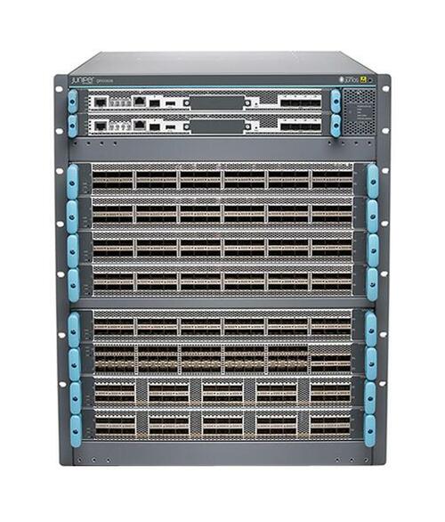 Image of Juniper Networks QFX Series QFX10008-REDUND-T Network Switch - TAA-Compliant Chassis - Rack Mountable - 32 GB RAM - 8 Slots - Hot-Plug - JUNOS - Gray