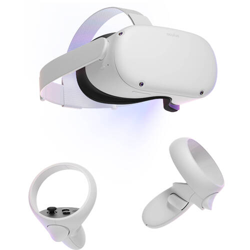 Image of Oculus 301-00351-02 Quest 2 Advanced All-In-One VR Headset - 1832 x 1920 - LCD - 90 Hz - Qualcomm Snapdragon XR2 - 6 GB RAM - 256 GB Storage - Wi-Fi -