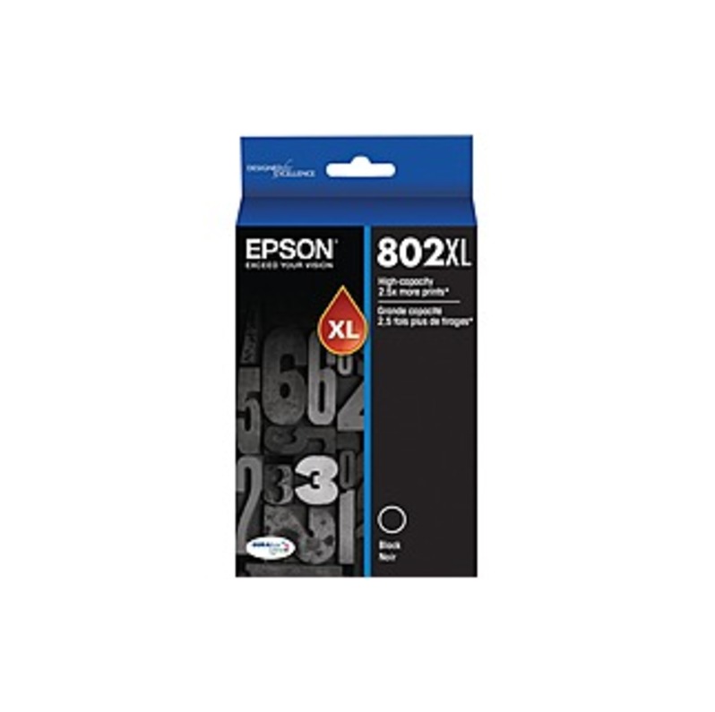 Epson DURABrite Ultra 802XL Original High Yield Inkjet Ink Cartridge - Black - 1 Pack - Inkjet - High Yield - 1 Pack