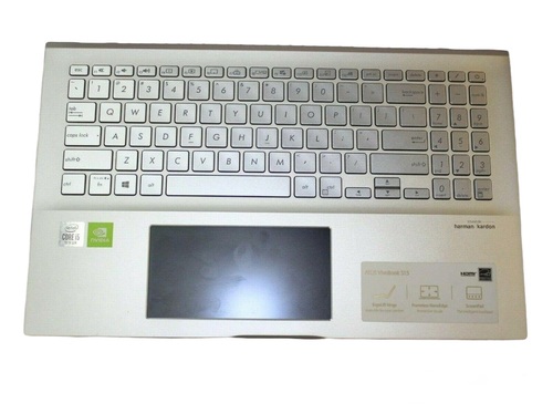 ASUS OEM 13NB0MI2AM0121 Replacement Palmrest With Keyboard And Screenpad For VivoBook S15 Models - Silver