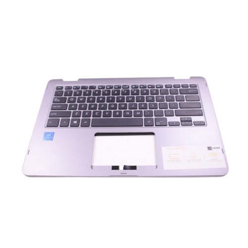 ASUS 90NB0GW1-R31US0 Replacement Palmrest With QWERTY Keyboard For VivoBook Flip Laptops - Gray