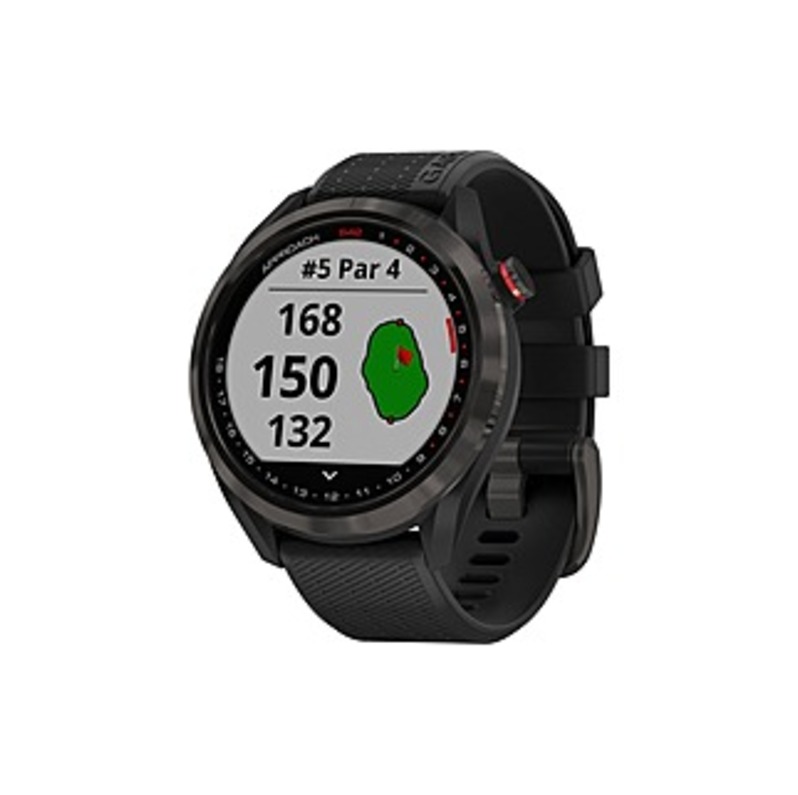 Image of Garmin Approach S42 Smart Watch - Gyro Sensor, Accelerometer - Clock Display, Text Messaging, Email, Vibra Alert, Sleep Monitor, Calendar, Stopwatch,