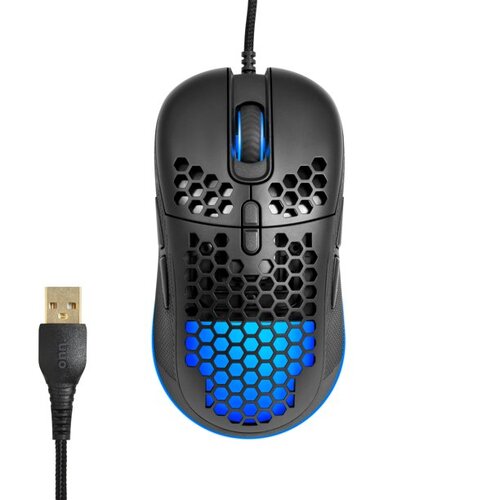 Onn 100027547 Gaming Mouse - Right Hand - USB - Optical - Anti-Slip - 7200 Dpi - 9 Buttons - LED - Black