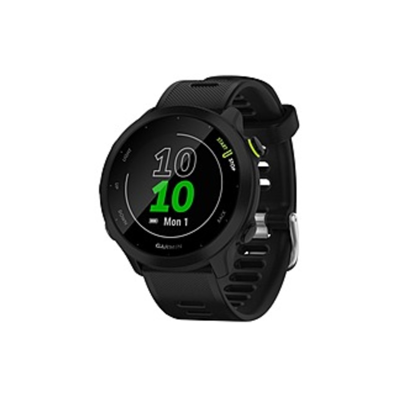 Image of Garmin Forerunner 55 Smart Watch - Heart Rate Monitor, Accelerometer - Clock Display, Alarm, Timer, Stopwatch, Calendar, Text Messaging, Email, Sleep