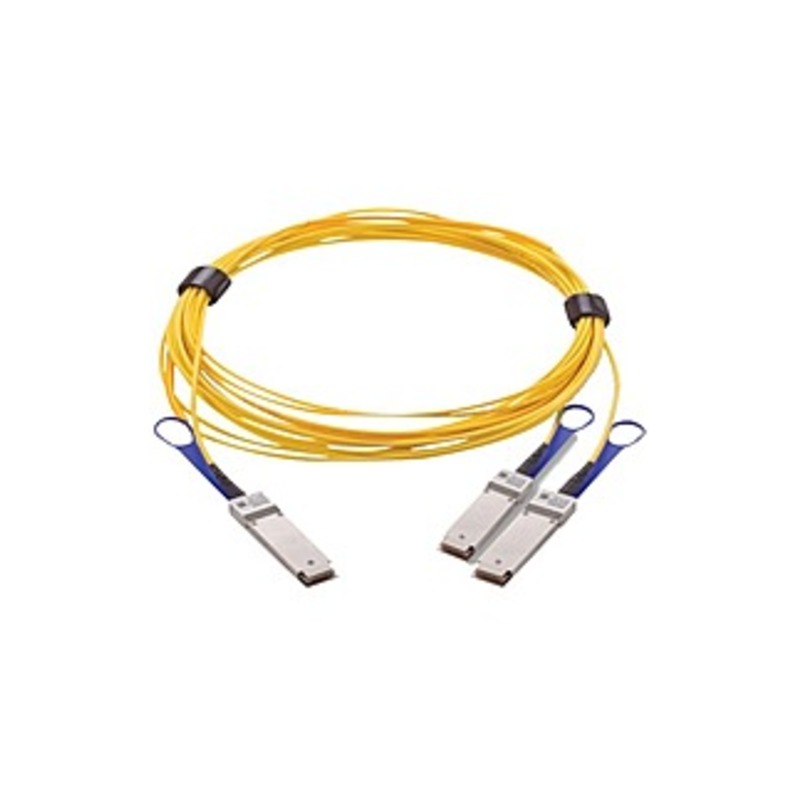 Mellanox 200Gb/s to 2x100Gb/s Active Splitter Fiber Cable - 98.43 ft Fiber Optic Network Cable for Network Device, Switch, Network Adapter - First End -  Mellanox Technologies, MFS1S50-H030E