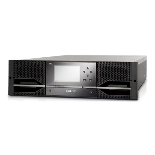 Dell EMC 3555-L3A 210-AOVY ML3 Tape Library - Base Module - 3U Rackmount - No Tape Drive