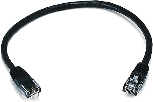 C2G 1ft Cat6 Ethernet Cable - Slim - Snagless Unshielded (UTP) - Black - Slim Category 6 For Network Device - RJ-45 Male - RJ-45 Male - 1ft - Black
