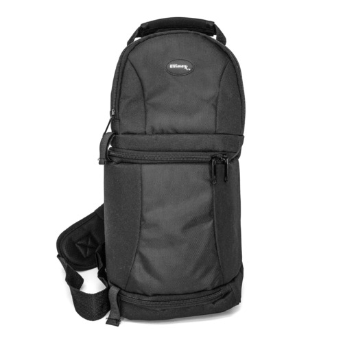 Ultimaxx UM-BPS200 Camera Sling Backpack - Zipper Closure - Adjustable Divider - Water Resistant - Padded Interior - Black