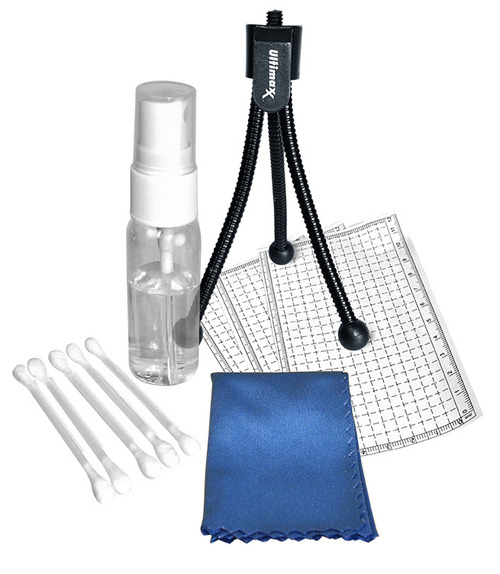 Ultimaxx UM-SK100WS Starter Kit - Cleaning Cloth - Lens Cleaning Fluid - Universal Screen Protectors - DSLR And Video Cameras