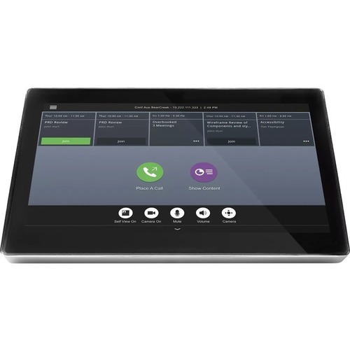Poly RealPresence Touch LCD Touchscreen Monitor - 16:10 - 10.1 Viewable - Multi-touch Screen - 1280 X 800 - WXGA - USB - Black, Silver