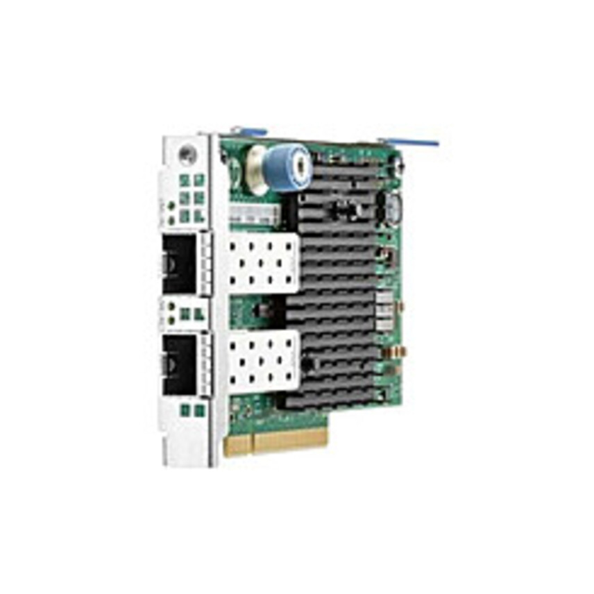 Image of HPE - Certified Genuine Parts 10Gigabit Ethernet Card - PCI Express x8 - 2 Port(s) - Optical Fiber - 10GBase-X - SFP+ - FlexibleLOM