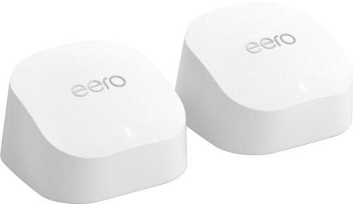 Eero R010211 6+ AX3000 Dual-Band Mesh Wi-Fi 6 System - Data Encryption - Parental Controls - 2.4 GHz - 5.0 GHz - 3000 Square Feet - Wireless - RJ-45 -