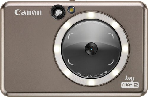 Canon 4519C004 IVY CLIQ+2 Instant Film Camera - 8.0 MP - ISO 1600 - Built-in Flash - JPEG - USB - Bluetooth - Auto Power Save - USB Charging - Integra