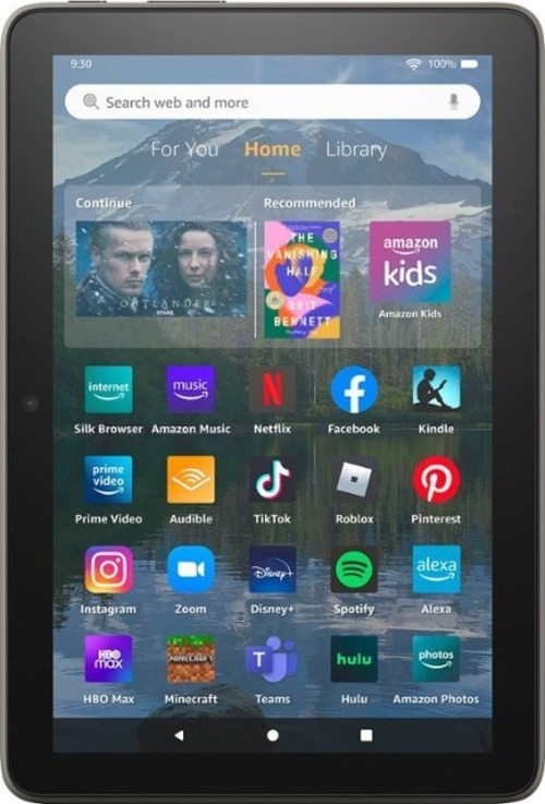 Amazon B099Z93WD9 Fire HD 8 Plus 8-inch Tablet - 2022 - 32 GB Storage - 3 GB RAM - Wi-Fi - USB Type C - Android 10 - Lithium-ion - Gray