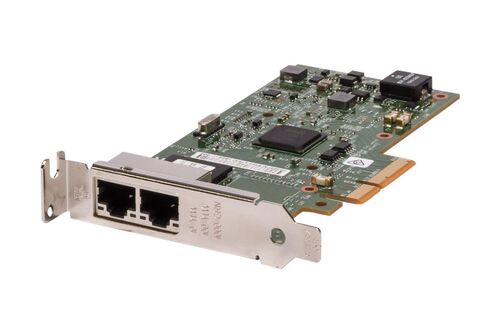 Dell 8WWC9 Intel I350-T2 1GB Dual Port Low Profile Network Card - 1Gbps - 2 X RJ-45 - PCI-E 2.1 X 4
