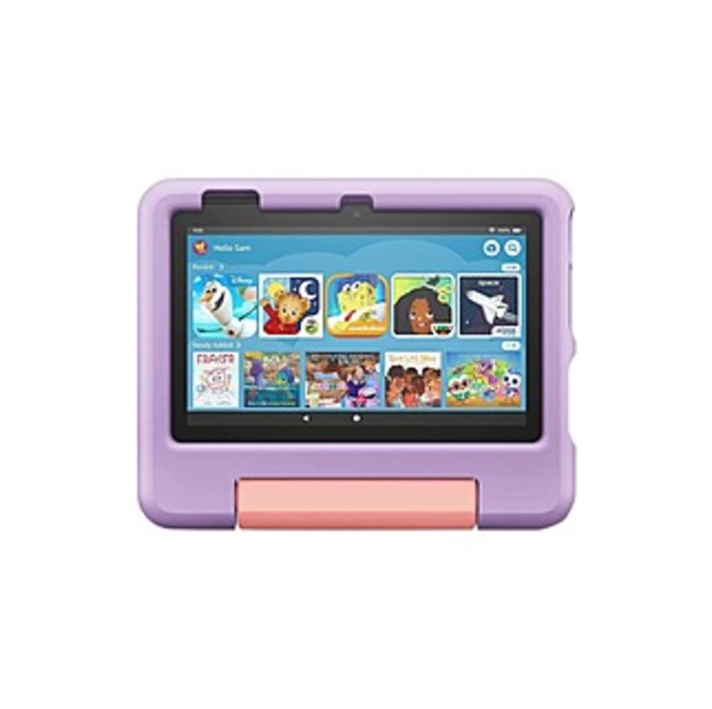 Amazon Fire 7 Kids Tablet - 7"" HD - 12th Gen Quad-core (4 Core) 2 GHz - 16 GB RAM - 2 GB Storage - Fire OS 8 - Purple - Upto 1 TB microSD Supported - -  B099HP4D5Z