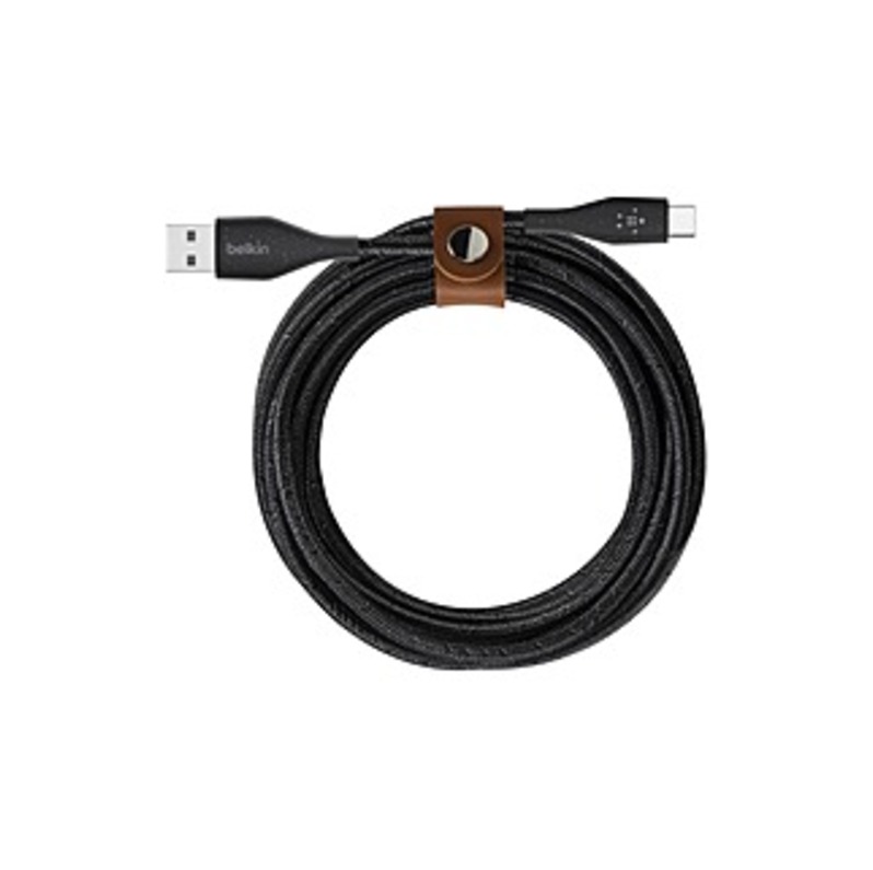 Belkin DuraTek Plus USB-C To USB-A Cable With Strap - 3.94 Ft USB Data Transfer Cable For Smartphone - First End: 1 X USB Type A - Male - Second End: