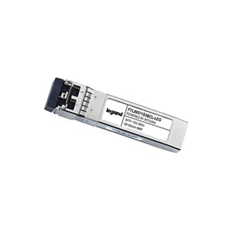Legrand Finisar FTLX8571D3BCL Compatible 10GBase-SR MMF SFP+ Transceiver - TAA - For Optical Network, Data Networking - 1 X LC 10GBase-SR Network - Op