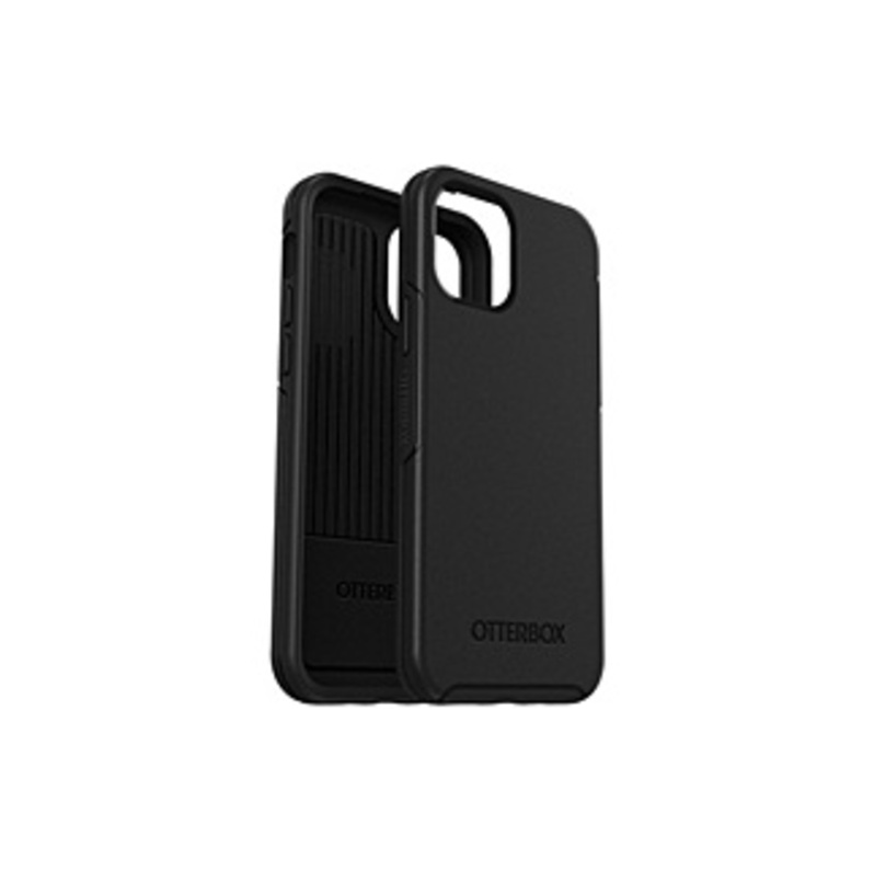 OtterBox IPhone 12 And IPhone 12 Pro Symmetry Series Antimicrobial Case - For Apple IPhone 12, IPhone 12 Pro Smartphone - Black - Bump Resistant, Debr