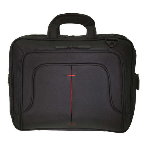 Eco Style ETPR-RD15-CF-2 Tech Pro Topload Carrying Case - Checkpoint Friendly - Black And Red