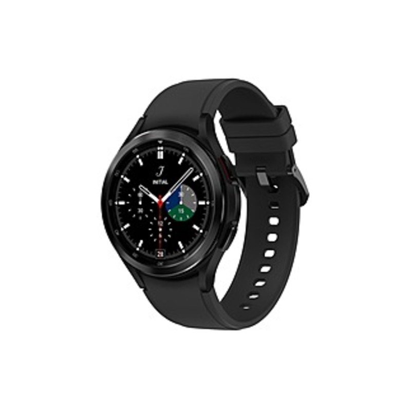 Image of Samsung Galaxy Watch4 Classic, 46mm, Black, Bluetooth - Accelerometer, Gyro Sensor, Barometer, Ambient Light Sensor, Digital Compass, Optical Heart Ra