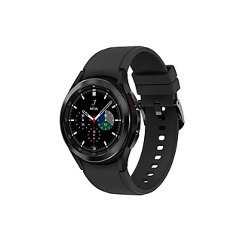 Image of Samsung Galaxy Watch4 Classic, 42mm, Black, Bluetooth - Accelerometer, Gyro Sensor, Barometer, Ambient Light Sensor, Digital Compass, Optical Heart Ra